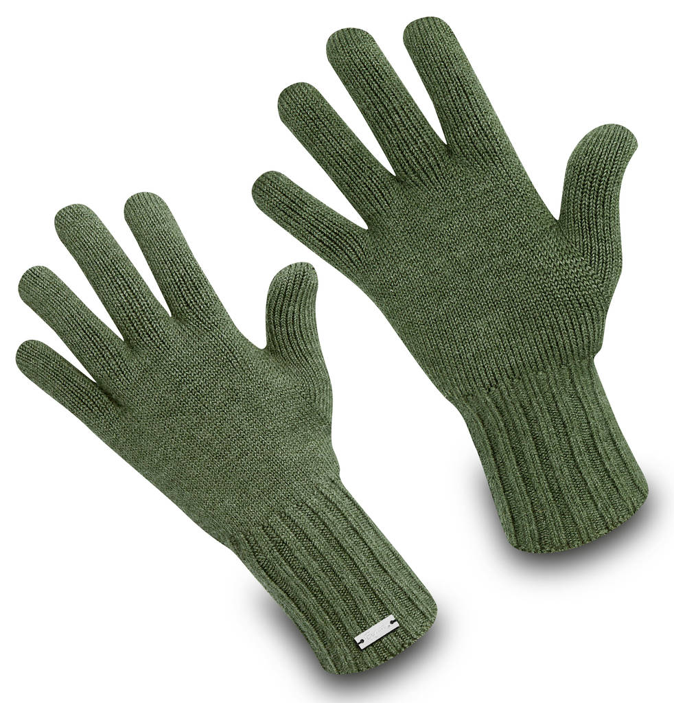 Merino Gloves Adventure Hubertus Green